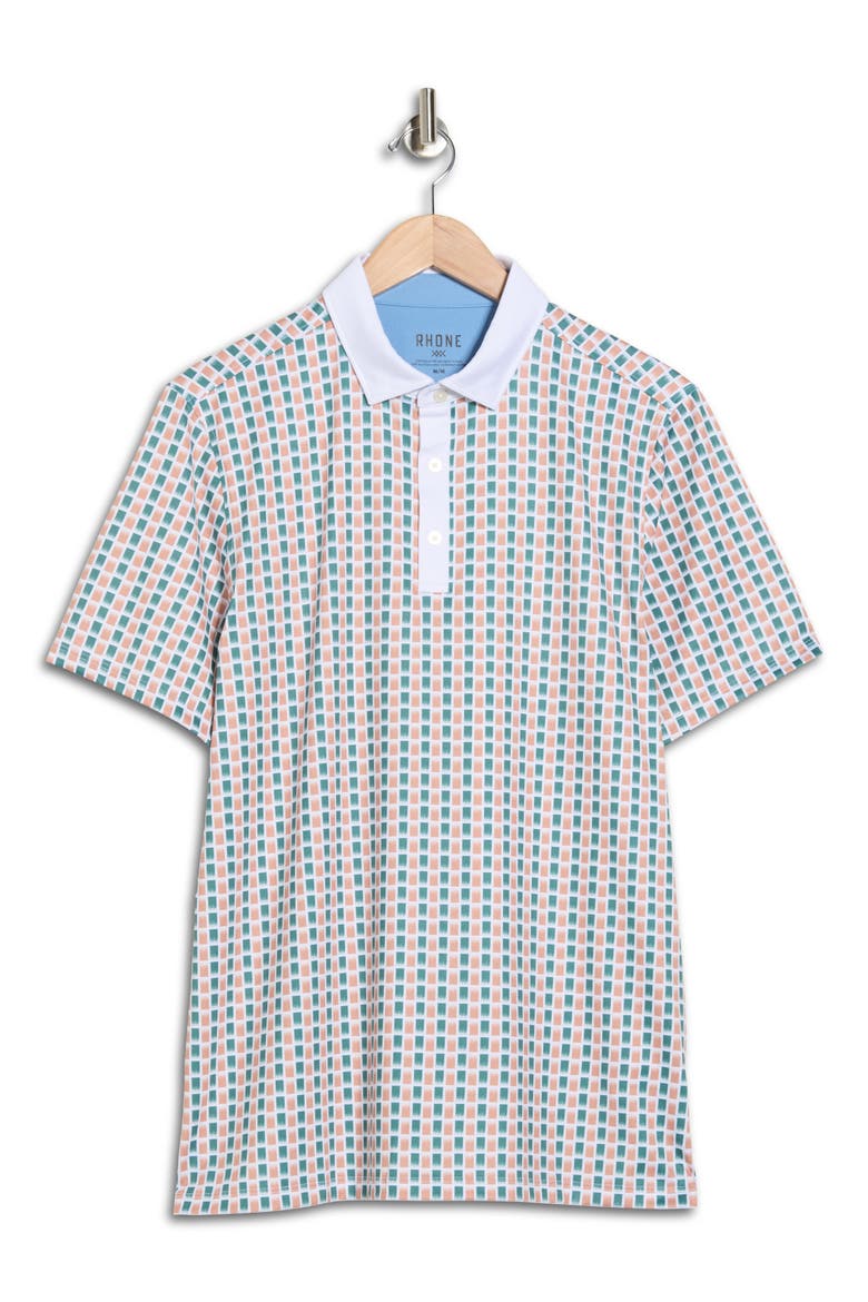 Golf Sport Knit Polo, Alternate, color, WASHED CLAY/ TIDAL GREEN