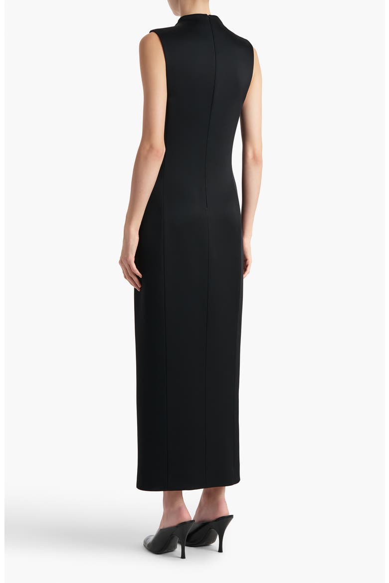 Lowen Crepe Midi Dress, Alternate, color, BLACK