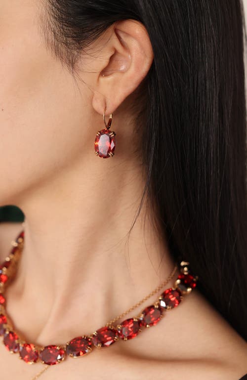 Rc Retro Chic Cherry Glow Earrings In Red