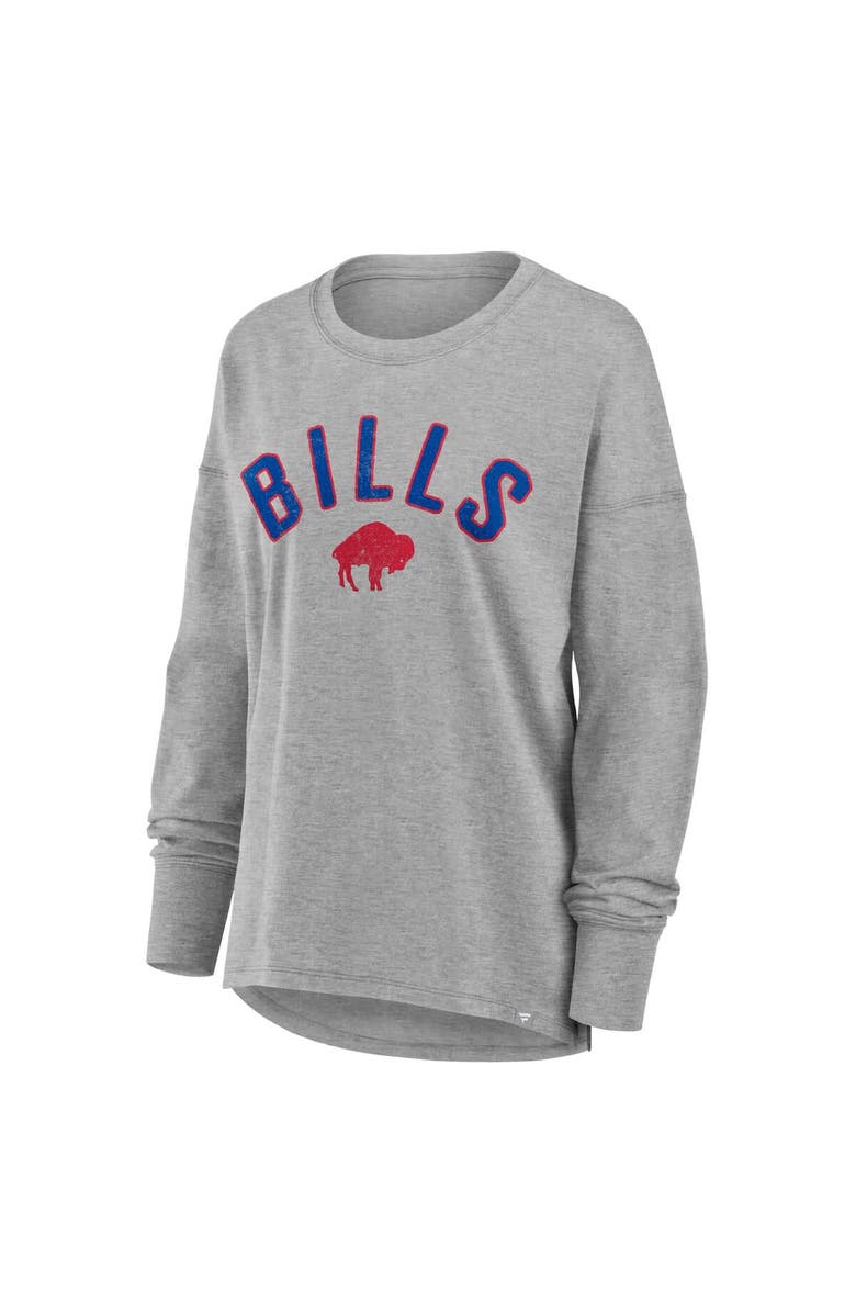 FANATICS Women's Fanatics Heather Gray Buffalo Bills Hometown Legacy Long Sleeve T-Shirt, Alternate, color, Heather Gray