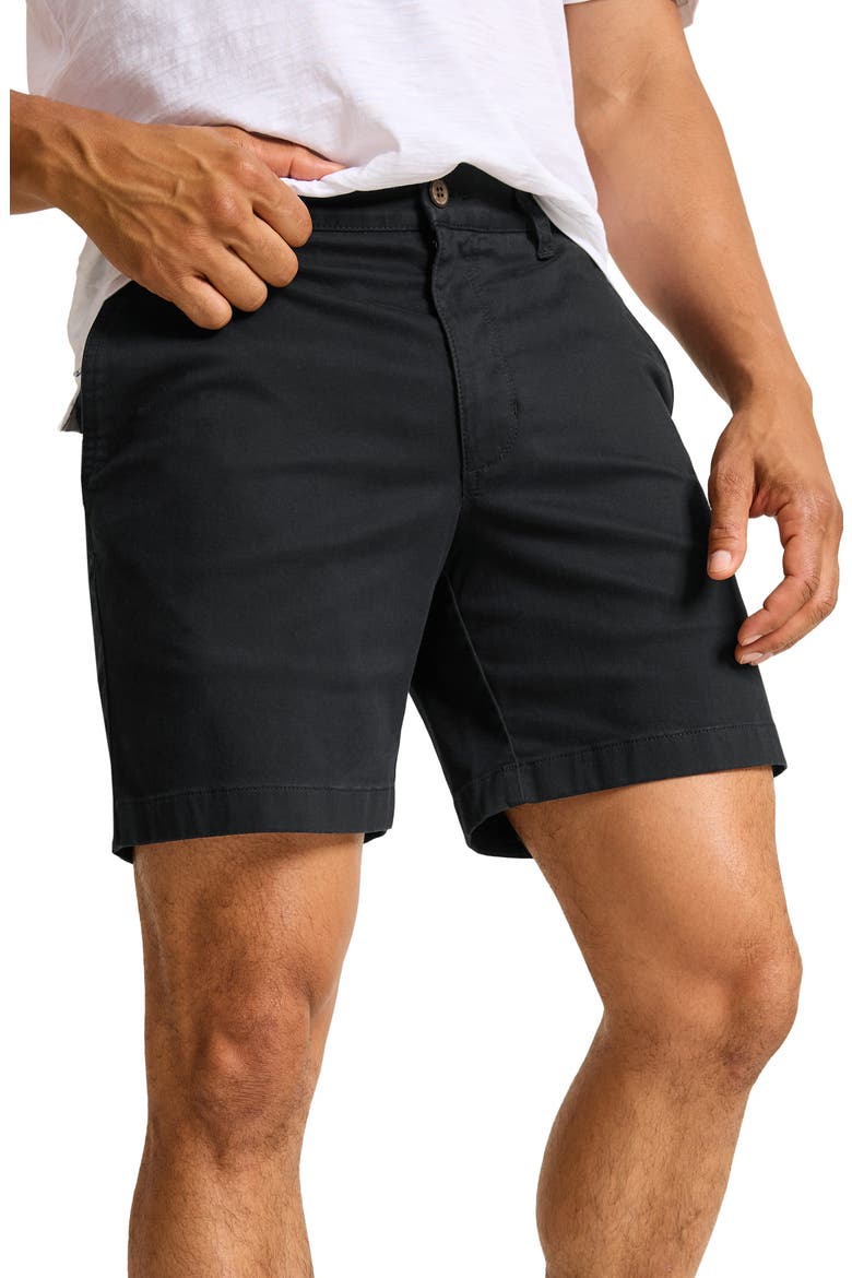 Boracay Flat Front Shorts, Alternate, color, BLACK