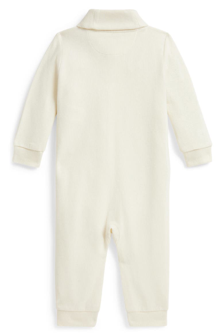 Shawl-Collared Rib Coverall, Alternate, color, CLUBHOUSE CREAM