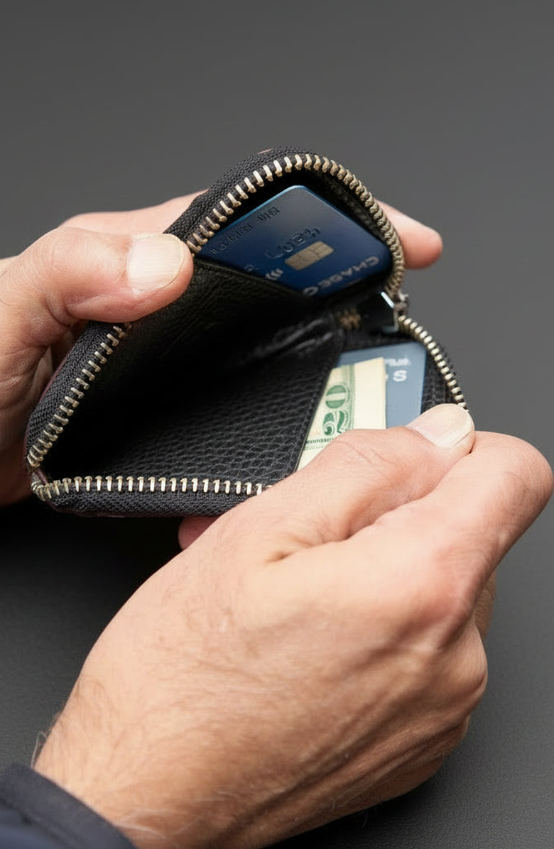 Tusk Ascot Zip Card Wallet, Alternate, color,
