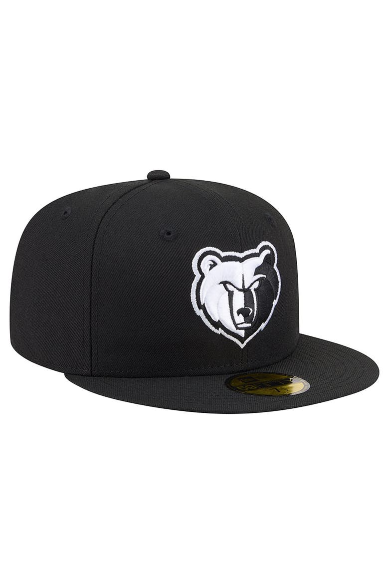 Men's New Era Black Memphis Grizzlies 59FIFTY Fitted Hat, Alternate, color, Black