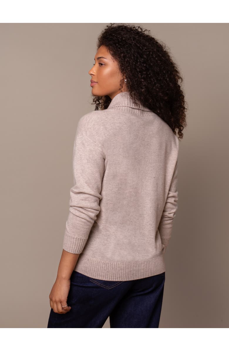 Celtic & Co. Lambswool Shawl Collar Knitted Jumper, Alternate, color, Oatmeal