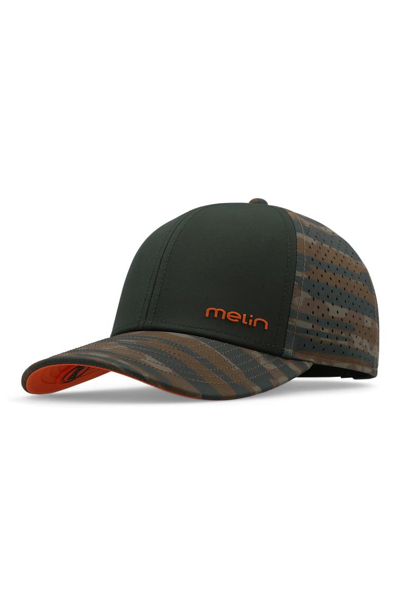 Hydro Compass Snapback Cap, Main, color, EVERGLADE CAMO