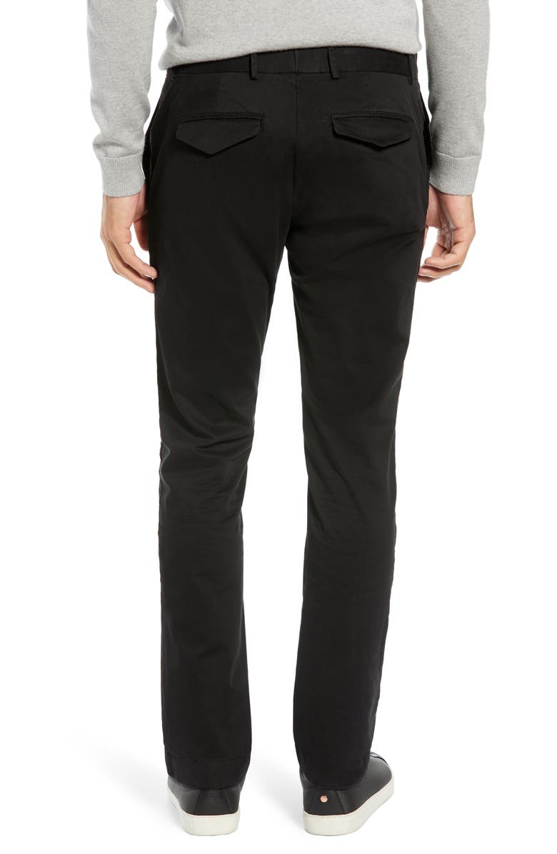 Bugatchi Garment Dye Flat Front Straight Leg Chino Pants, Alternate, color,