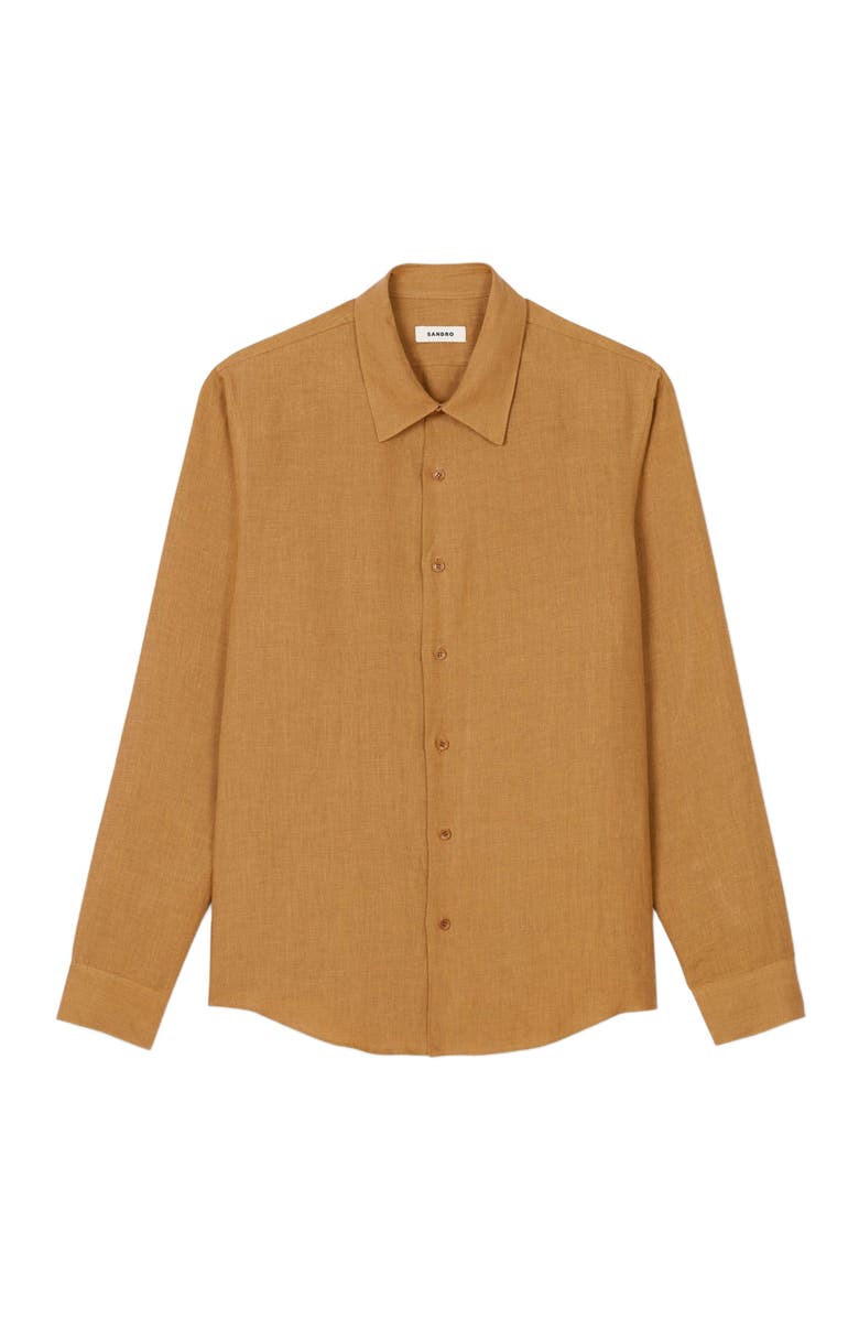 SANDRO Linen shirt, Alternate, color, 