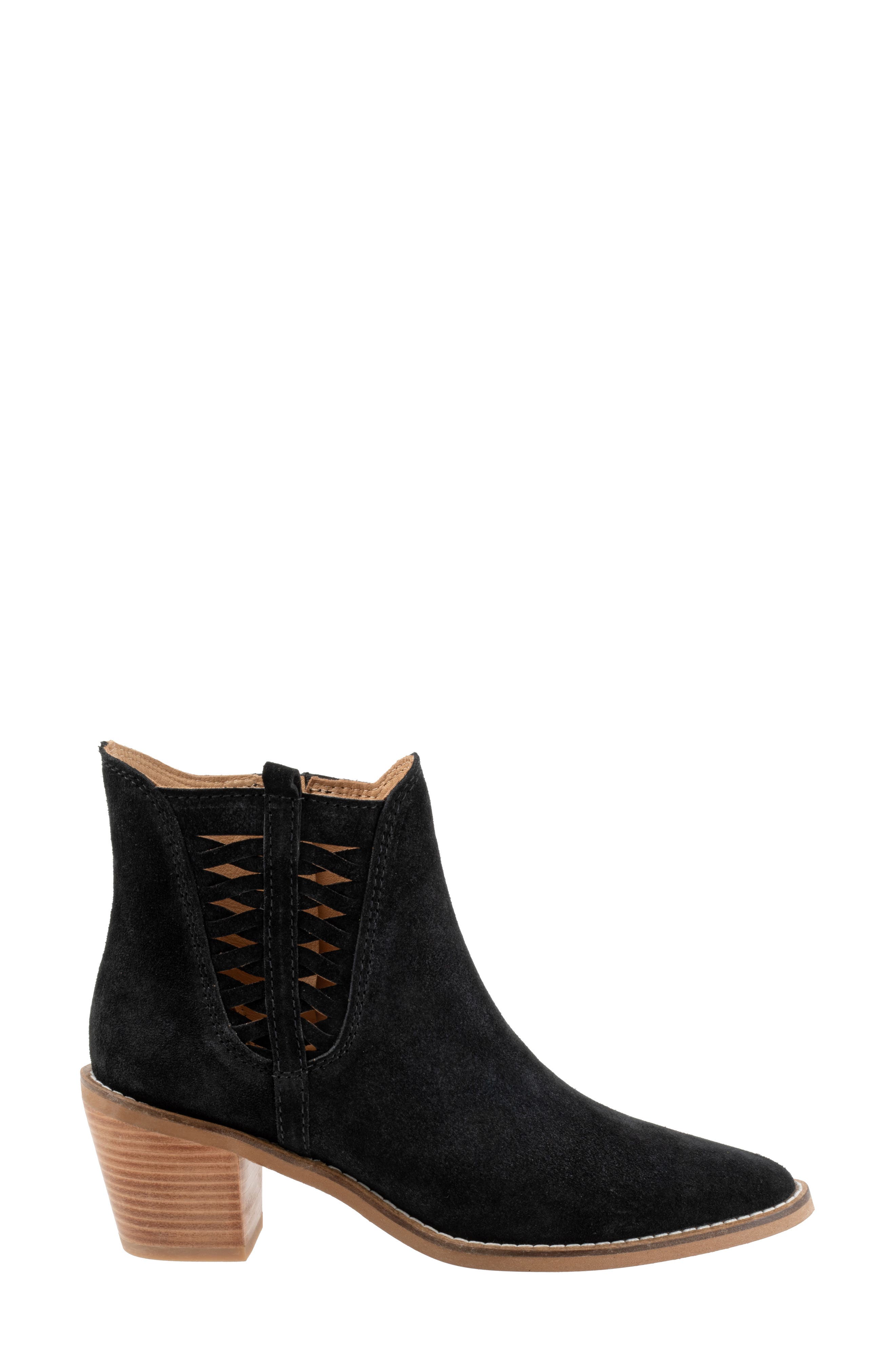 Bueno Veronika Bootie, Alternate, color, Black Suede