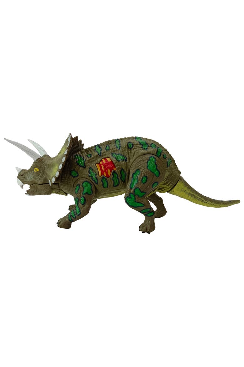 Ar Dinosaur Xl and Brick Combo 10 Inch Triceratops Figure, Alternate, color, Multicolored
