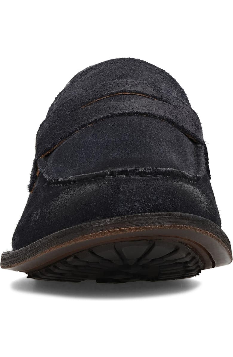 Frye Tyler Flex Leather Penny Loafer, Alternate, color, Midnight