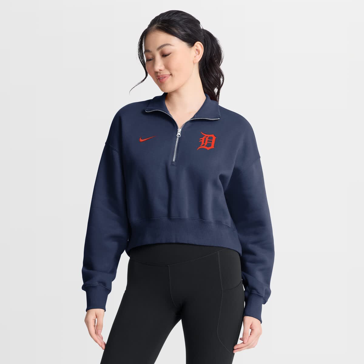navy blue nike tech fleece womens