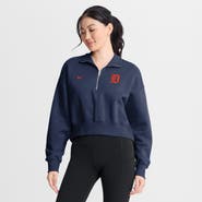 Nike Women's Nike Navy Detroit Tigers Primetime Phoenix Fleece Half-Zip Sweatshirt