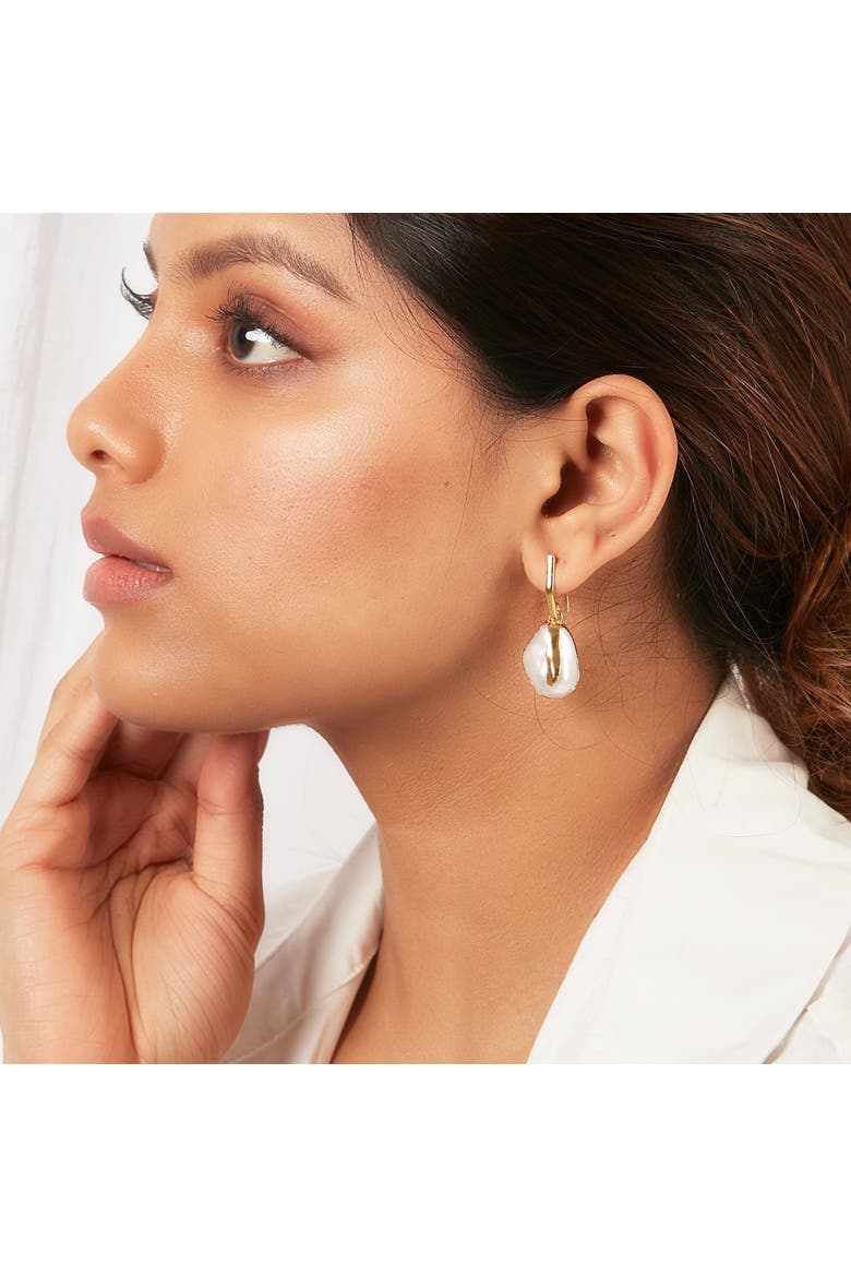 KORA DROP EARRINGS, Alternate, color, Gold Plated