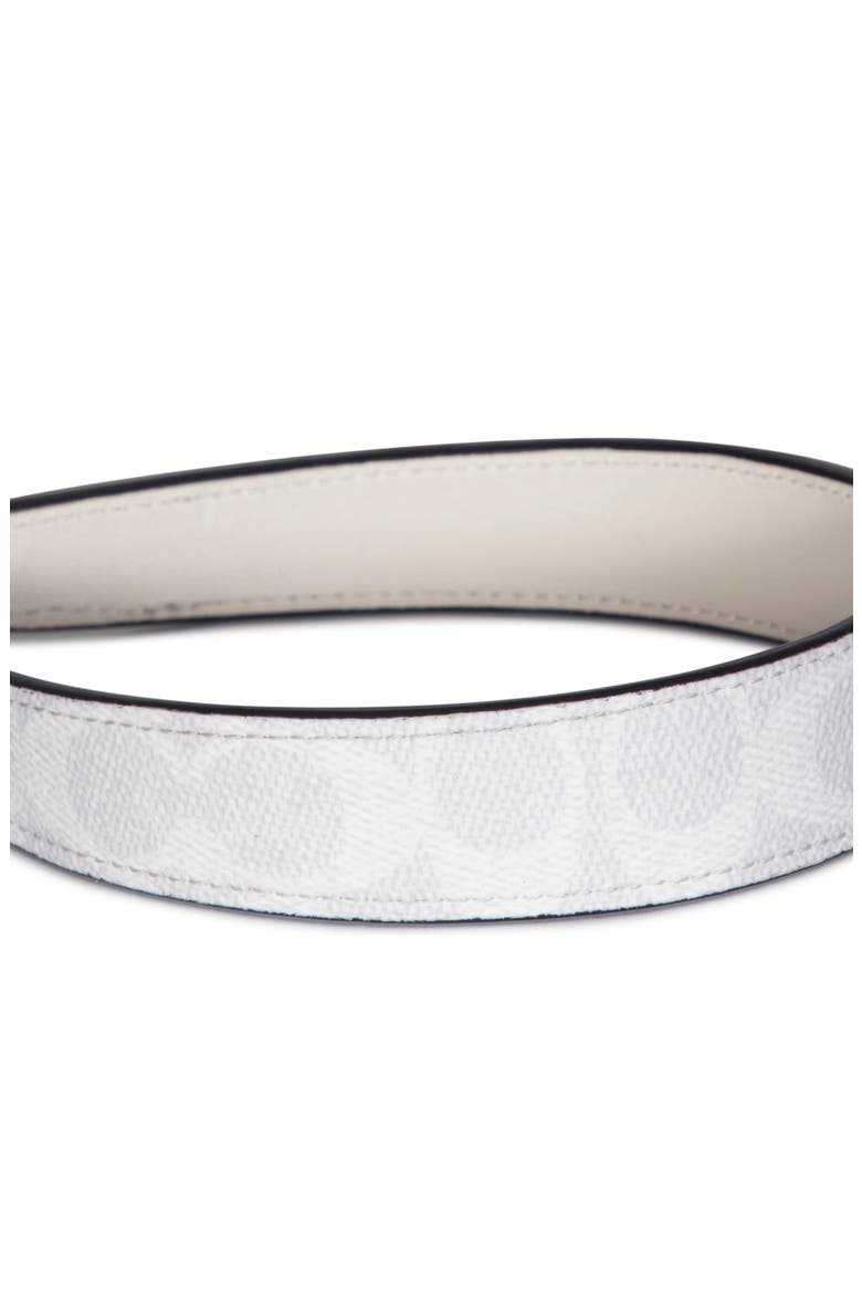 Signature Leather Headband, Alternate, color, OFF WHITE