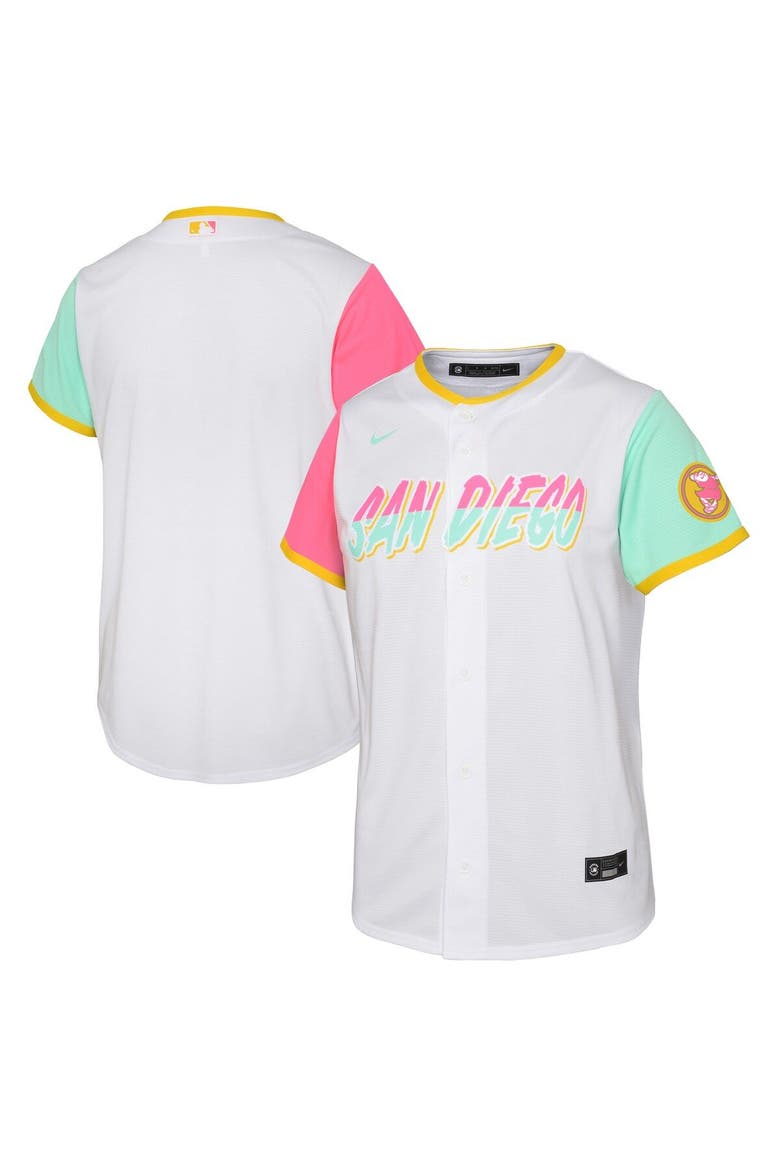 Toddler Nike White San Diego Padres City Connect Replica Team Jersey, Main, color, White