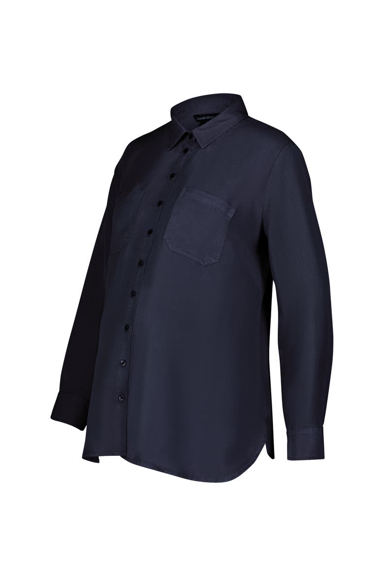 Raffa Maternity shirt With Tencel, Main, color, Classic Navy