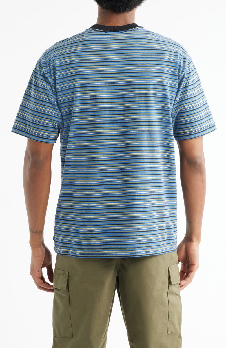 Vans Cameron Stripe Cotton T-Shirt, Alternate, color, Black-True Blue