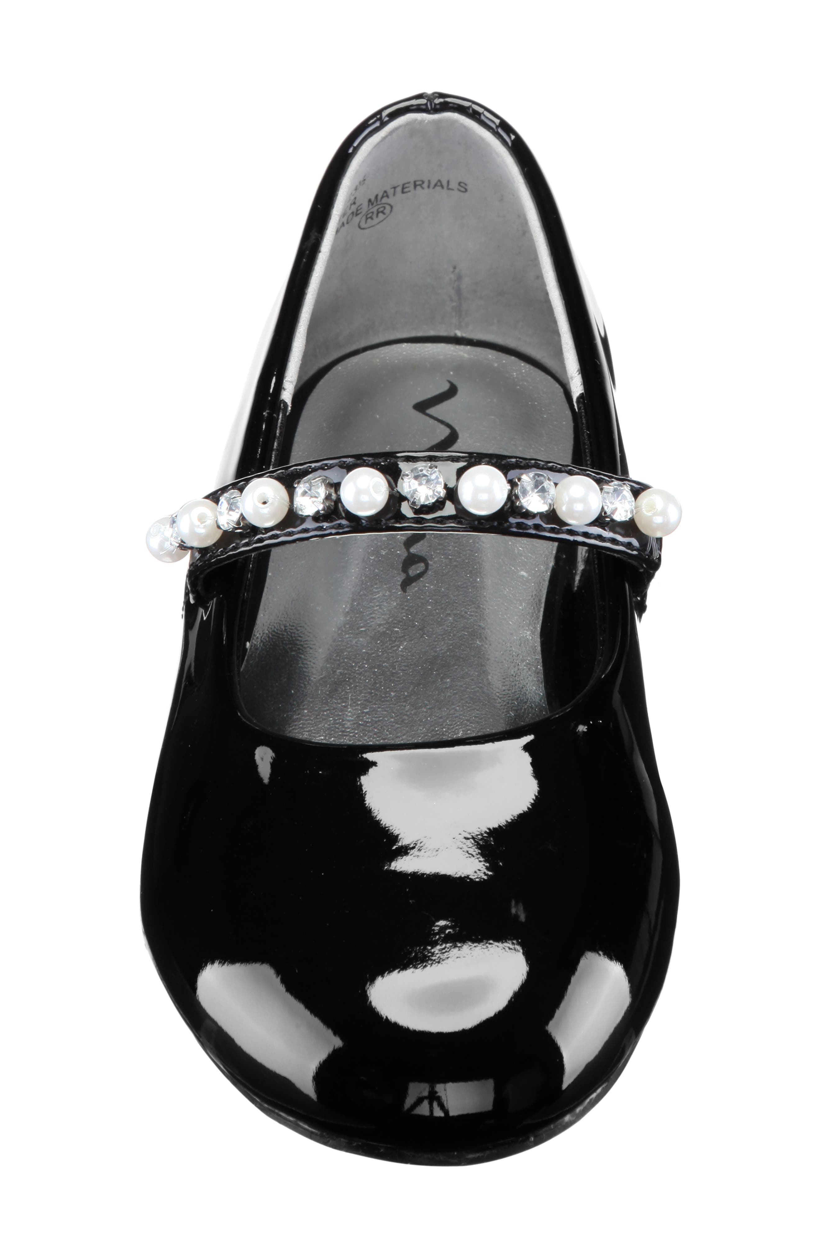 Nina 'Nataly-T' Flat, Alternate, color, Blk Pat