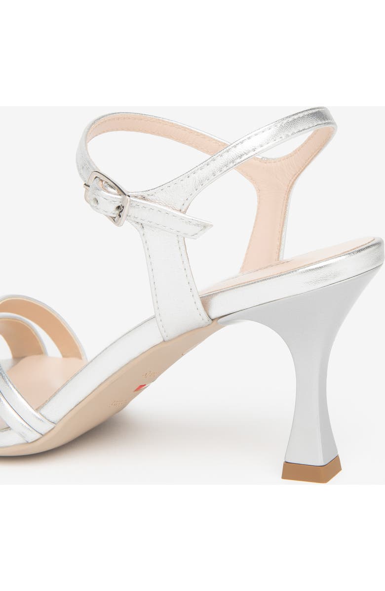 NeroGiardini Ankle Strap Sandal, Alternate, color, Silver