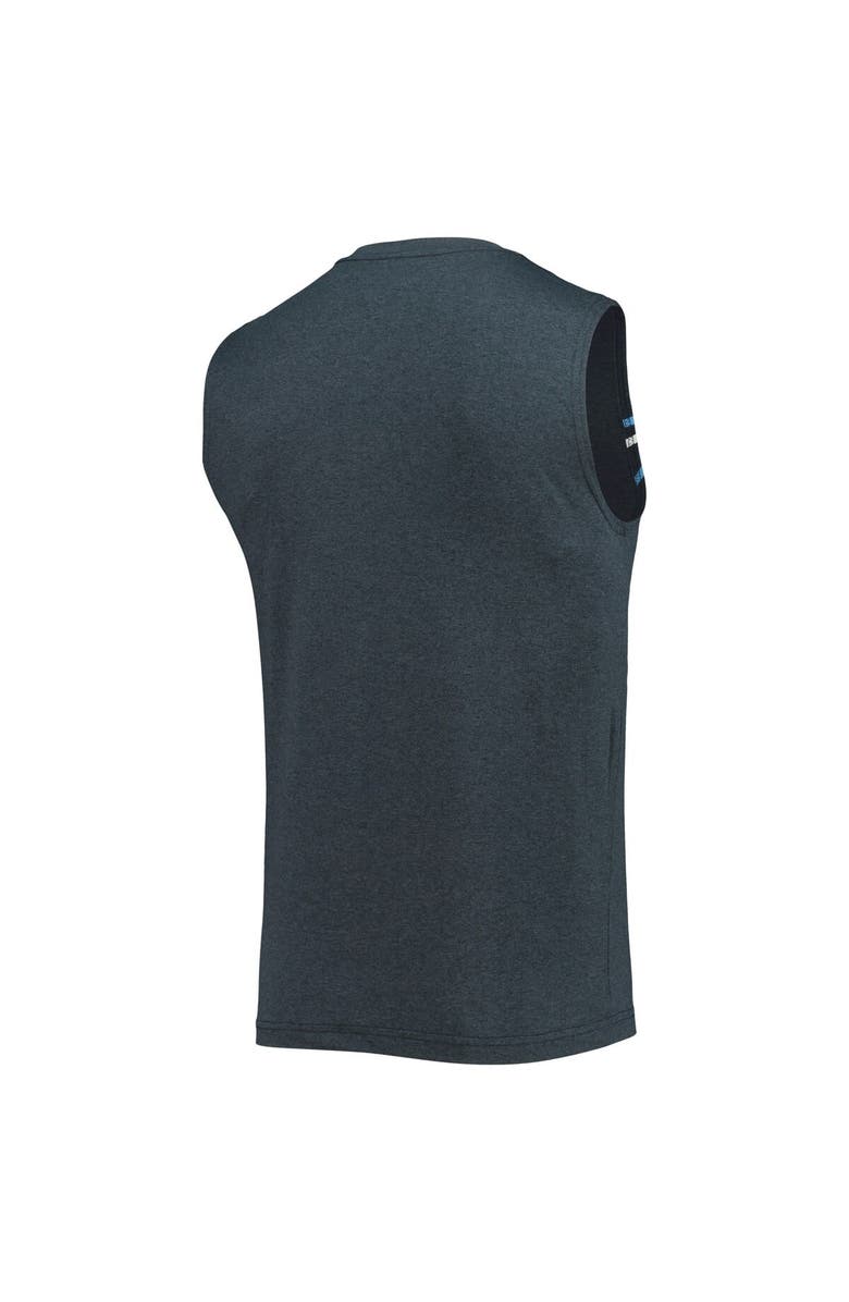 New Era Men's New Era Heathered Navy Tennessee Titans Brushed Sleeveless Tank Top, Alternate, color, Heather Navy