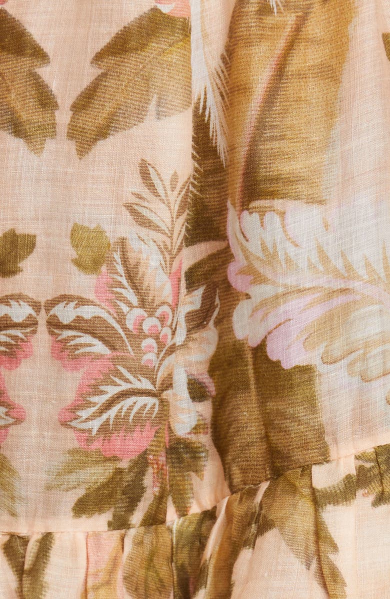 Zimmermann Floral Print Long Sleeve Tiered Maxi Dress, Alternate, color, 