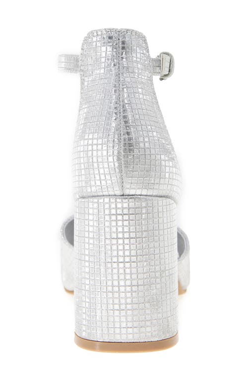 Reaction Kenneth Cole Lottie Ankle Strap Sandal In Silver