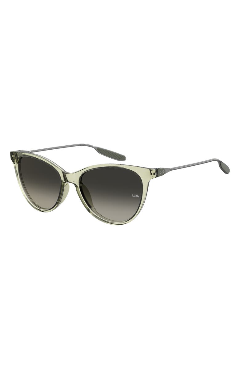 Under Armour Expanse 54mm Gradient Cat Eye Sunglasses, Alternate, color, Green Crystal