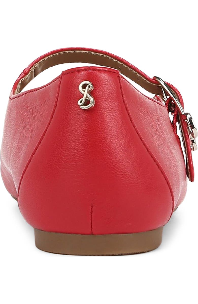 SAM & LIBBY Fredi Mary Jane Flat, Alternate, color, Riviera Red