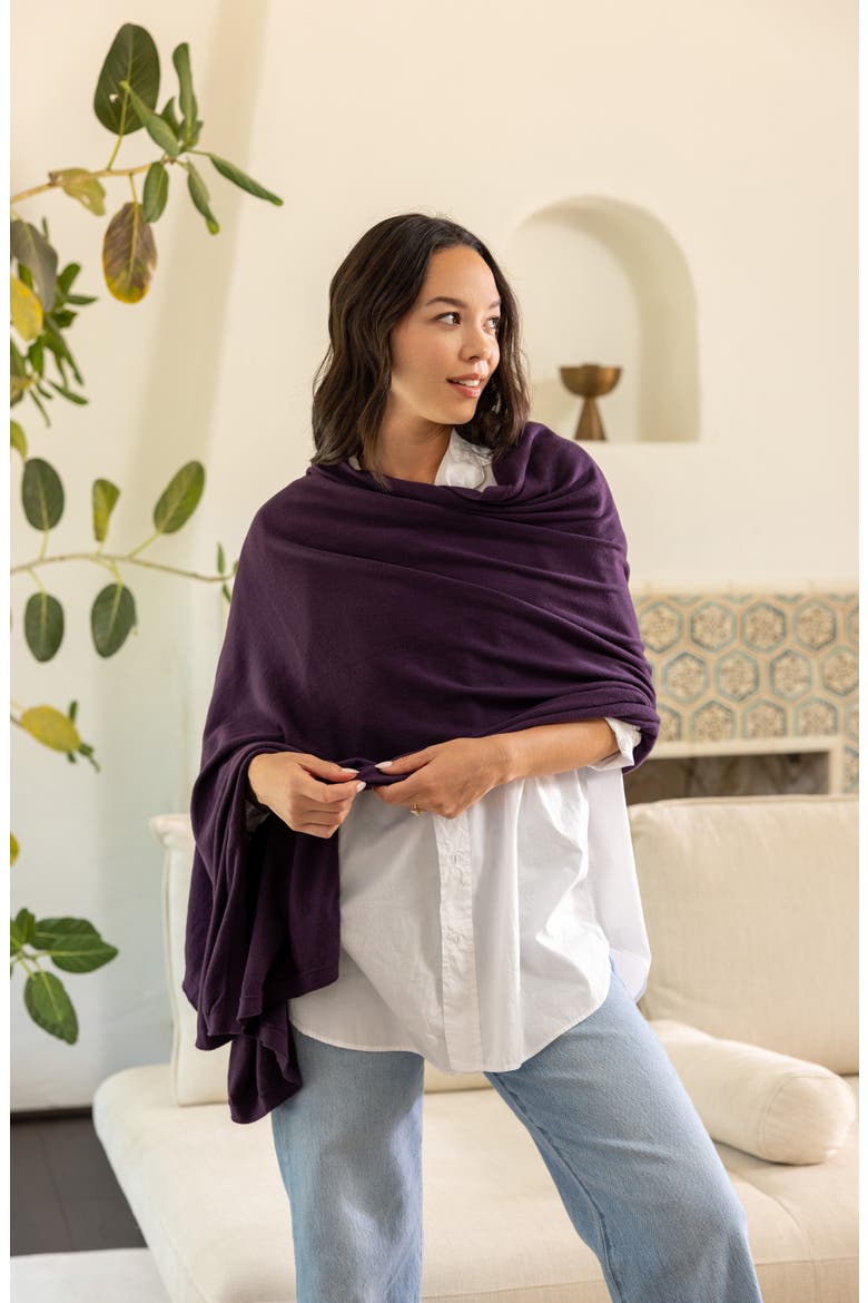 The Dreamsoft Travel Scarf, Alternate, color, BLACKBERRY