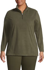 Lands' End Anyweather Fleece Quarter Zip Pullover