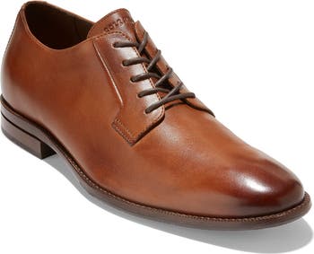 Cole Haan men's Sawyer Plain Toe Derby Shoe (British Tan)