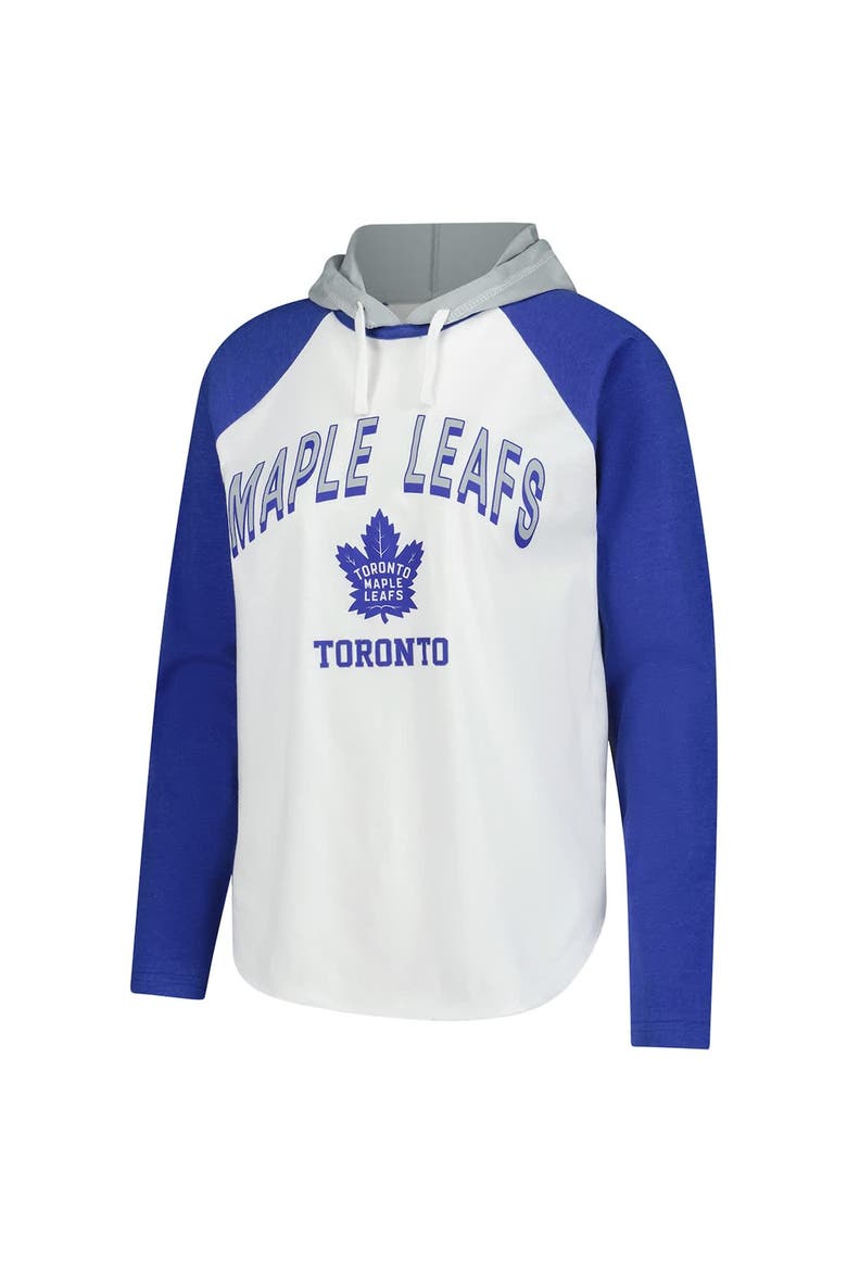 Women's G-III 4Her by Carl Banks  White Toronto Maple Leafs VIP Raglan Long Sleeve Hoodie T-Shirt, Alternate, color, White