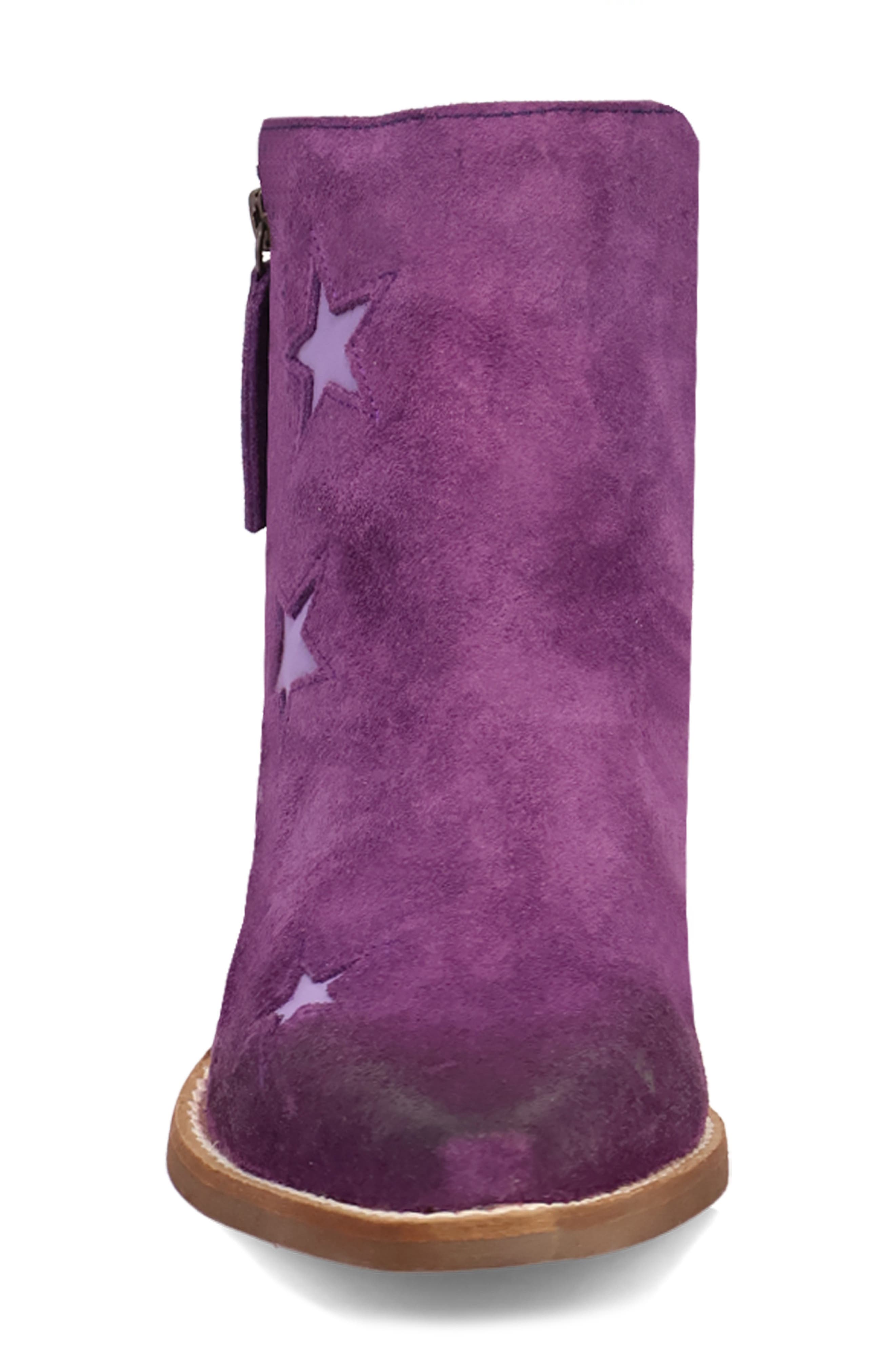 Little Star Western Boot, Alternate, color, PURPLE