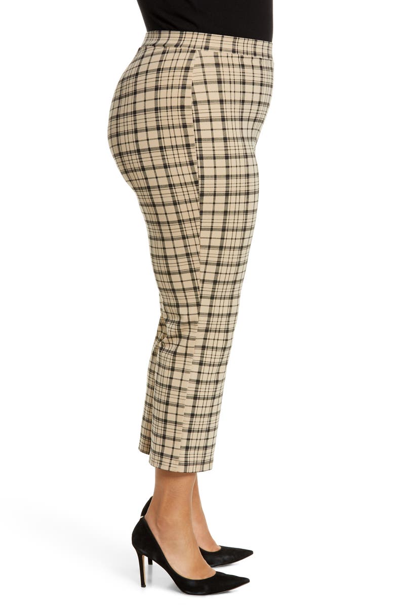 Sanctuary Carnaby Plaid Ponte Crop Pants, Alternate, color,