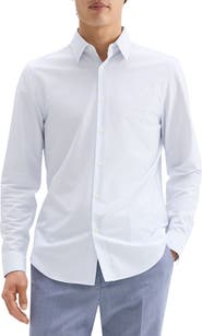 Theory Sylvain Pinstripe Button-Up Shirt