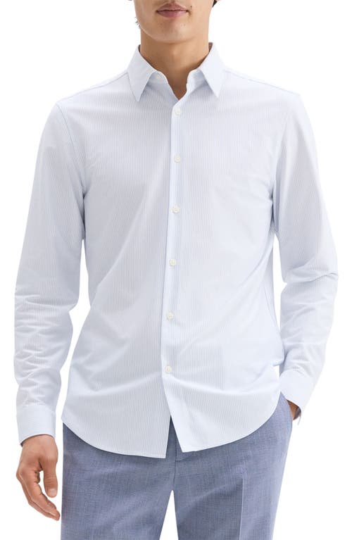 THEORY THEORY SYLVAIN PINSTRIPE BUTTON-UP SHIRT