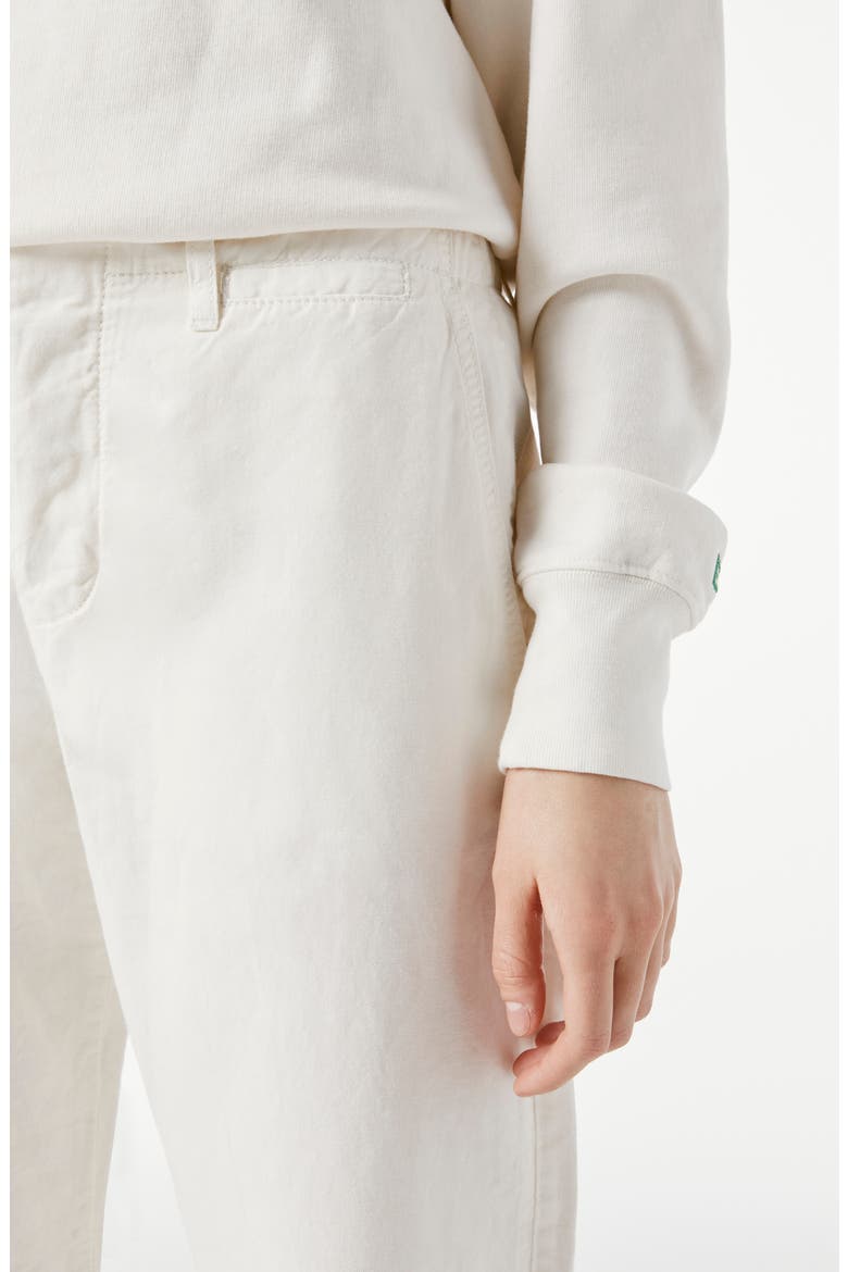 Le Tomboy High Waist Nonstretch Cuffed Trousers, Alternate, color, VINTAGE WHITE