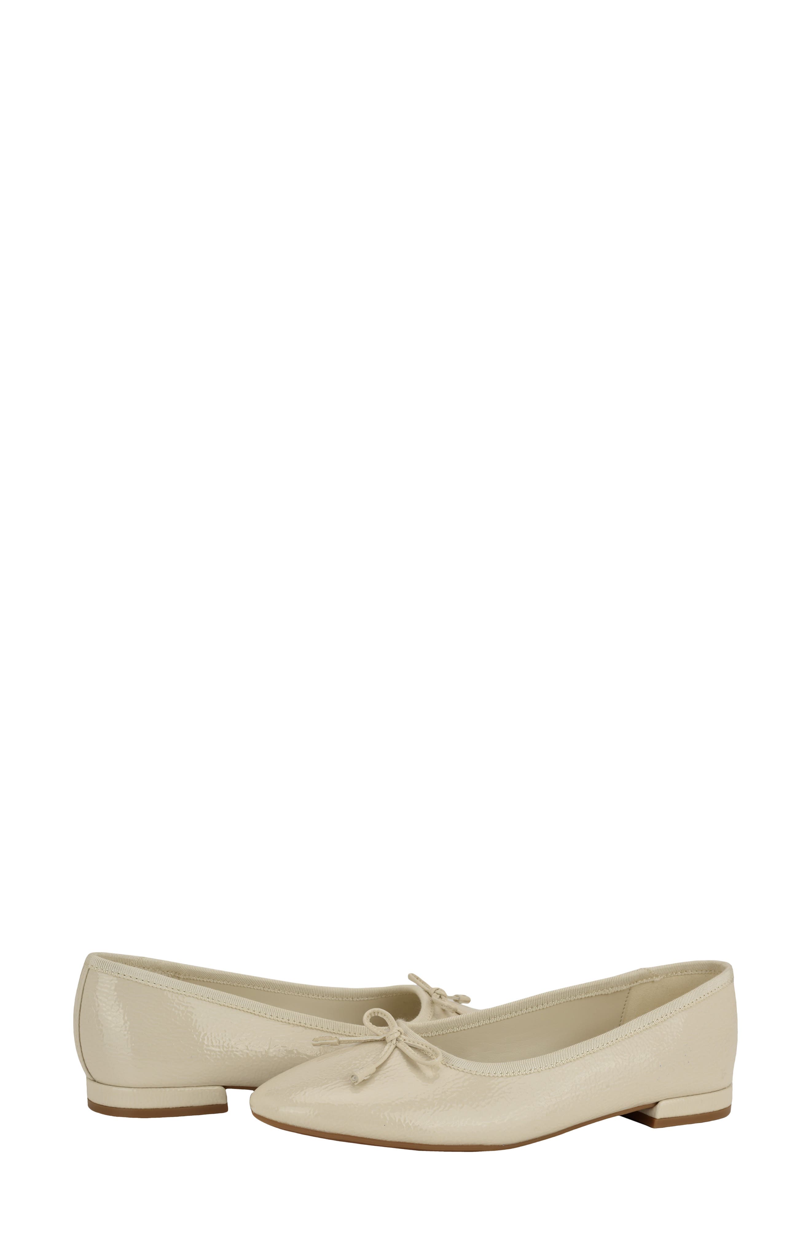 Calvin Klein Cyrie Ballet Flat, Alternate, color, Ivory