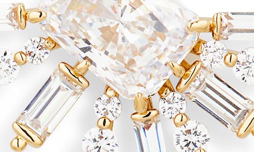 Nadri Stellar Halo Stud Earrings In Gold