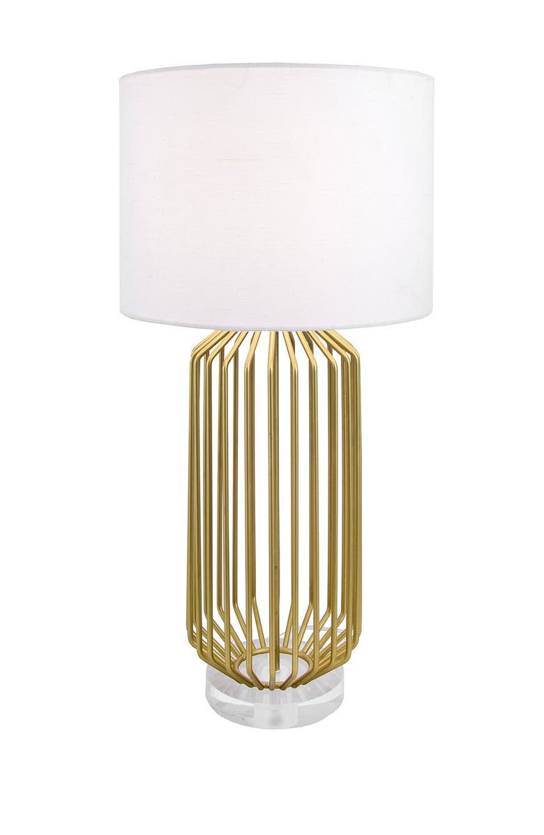 NULOOM Gold Deltona Iron 29" Table Lamp, Main, color, 