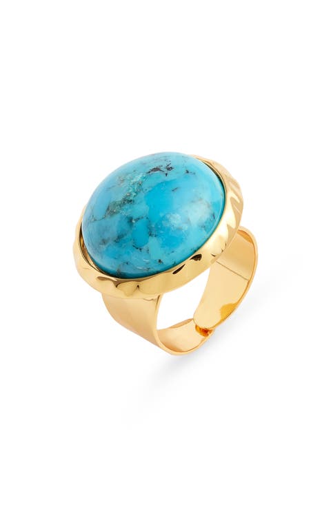Semiprecious Stone Adjustable Ring
