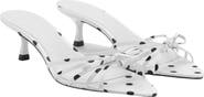 MANGO Polka Dot Strap Sandal