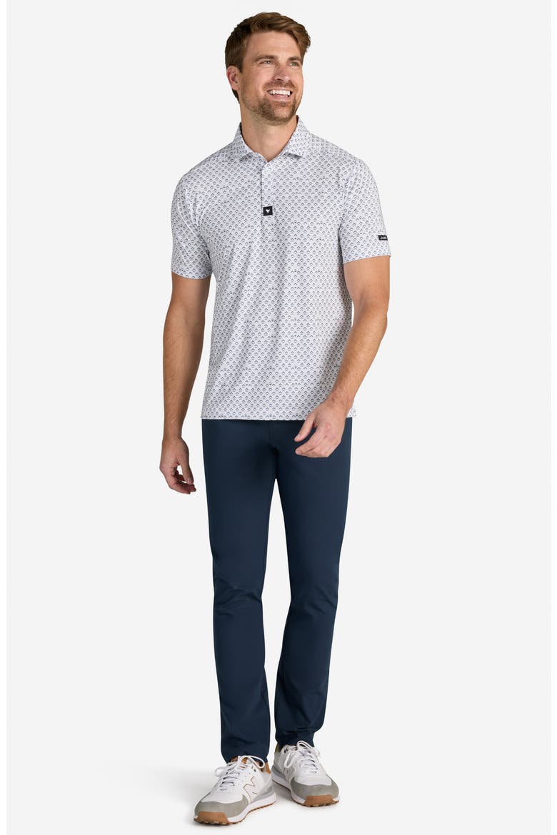 Core Geo Print Performance Polo, Alternate, color, GEO FROST - WHITE