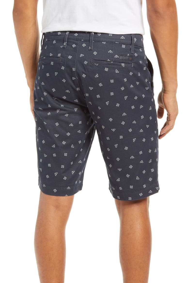 Griffin Geo Print Flat Front Shorts, Alternate, color, VAQUERO TWILIGHT CANAL
