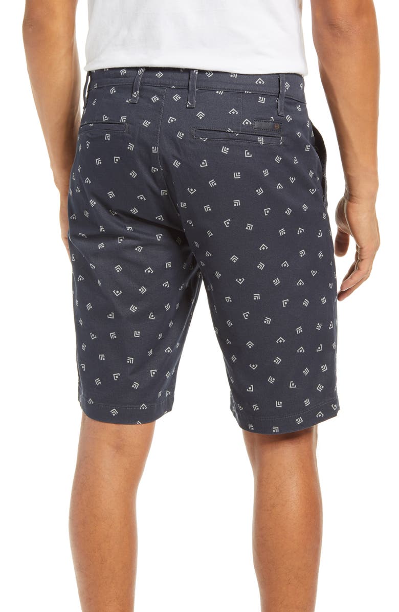 AG Griffin Geo Print Flat Front Shorts, Alternate, color, Vaquero Twilight Canal