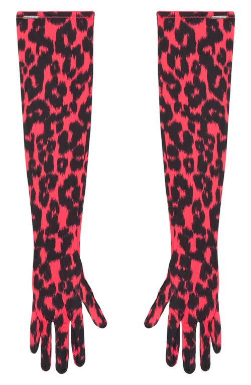 Savage X Fenty City Kitty Opera Gloves In Pink
