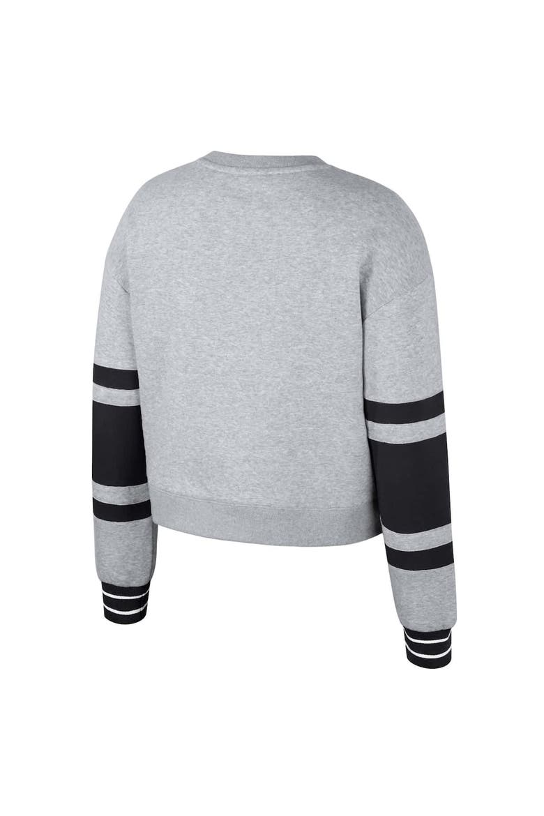 Women's Stadium Essentials Heather Gray LAFC Scrimmage Cropped Pullover Sweatshirt, Alternate, color, Heather Gray