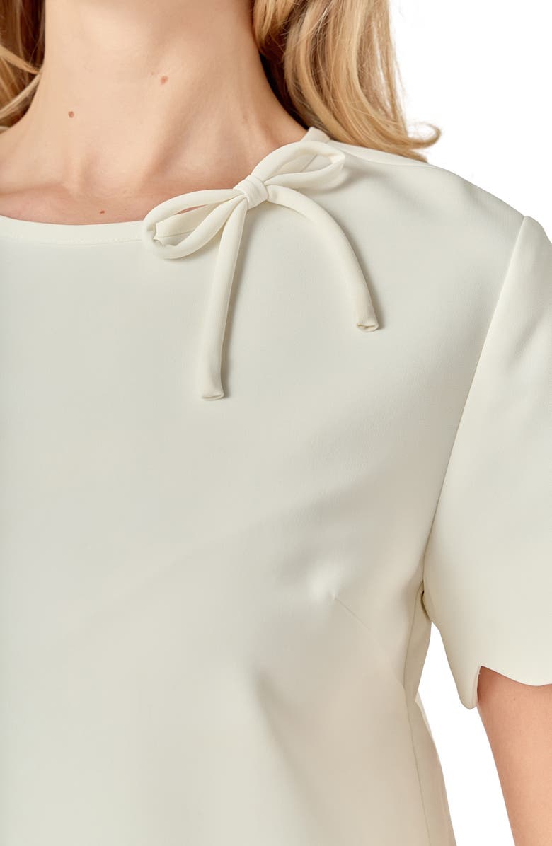 English Factory Scallop Minidress, Alternate, color, White