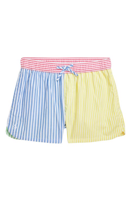 Polo Ralph Lauren Striped Cotton Fun Short In Yellow Multi